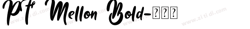 PF Mellon Bold字体转换